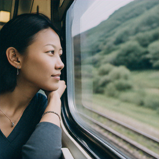 Lost in Thought: A Moment of Tranquility on the Train