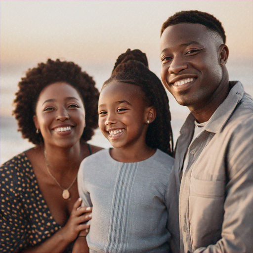 Sun-Kissed Smiles: A Family Portrait Filled with Joy