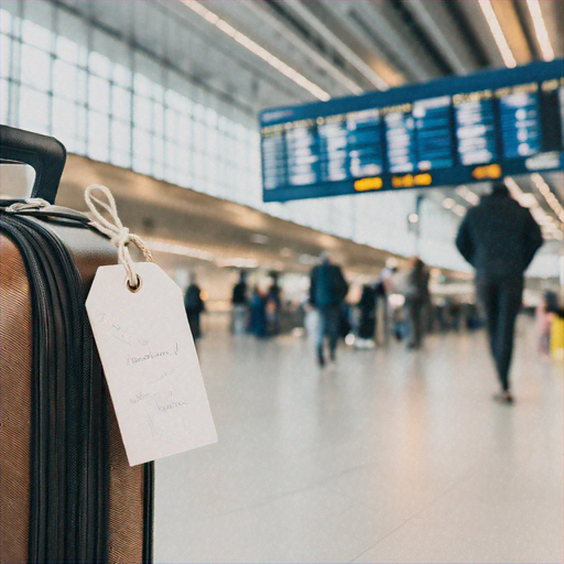 Anticipation in the Air: A Suitcase Awaits its Journey