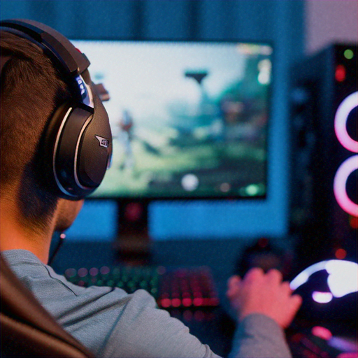 Lost in the Game: A Gamer’s Intense Focus