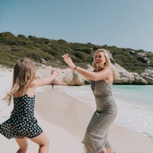 Beachside Joy: A Moment of Playful Connection