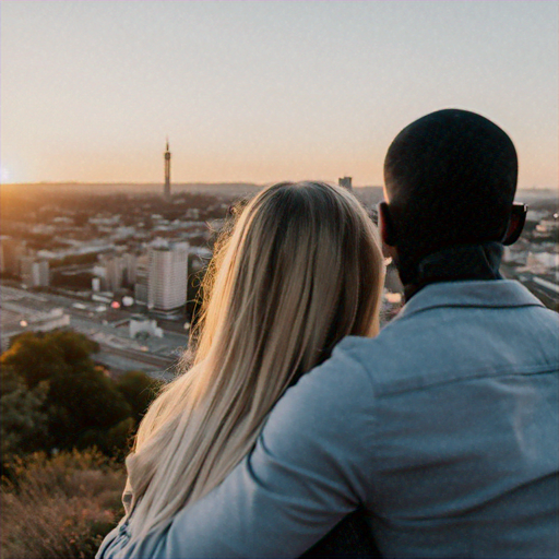 Sunset Romance on the Hilltop