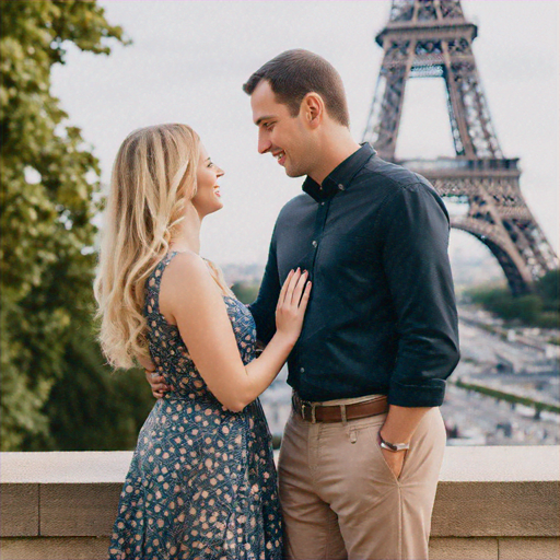 Parisian Romance: A Couple’s Love Story Under the Eiffel Tower