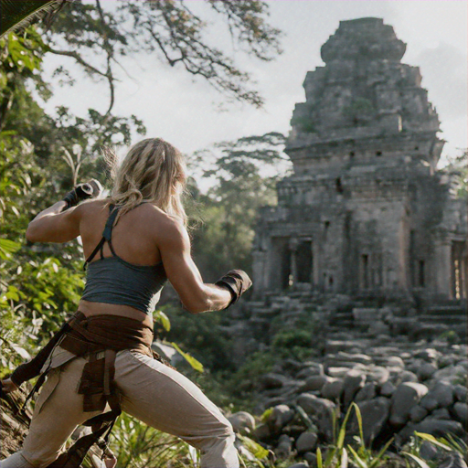 A Journey of Discovery: Woman Explores Ancient Temple