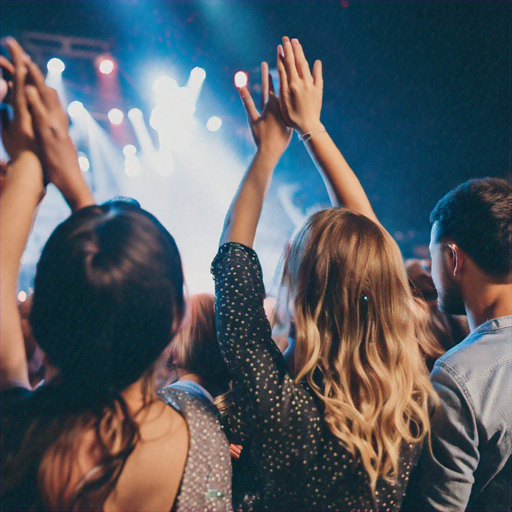 Two Women Celebrate at a Vibrant Music Festival