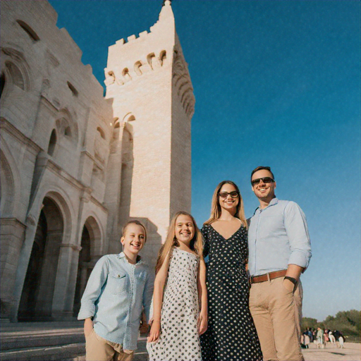 Family Joy Under a Grand Sky