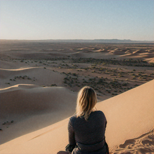 Solitude in the Desert: A Moment of Tranquility