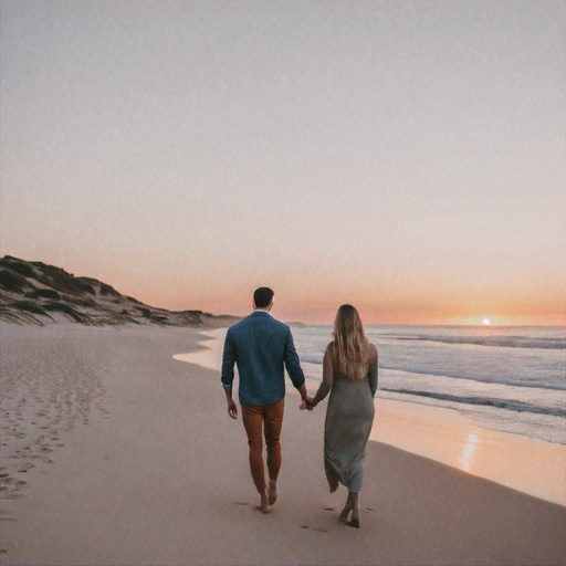 Sunset Romance on the Beach