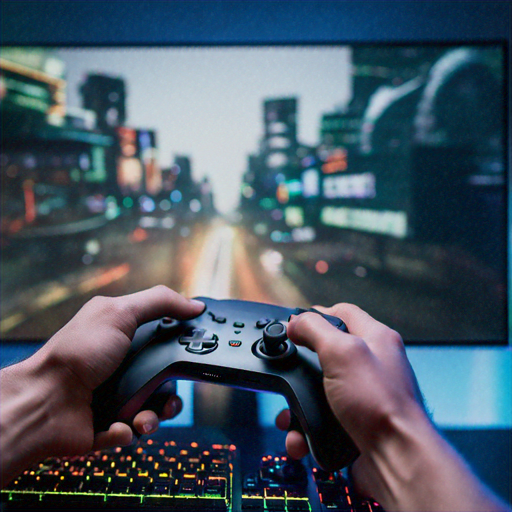 Immersed in the Race: A Gamer’s Focused Intensity