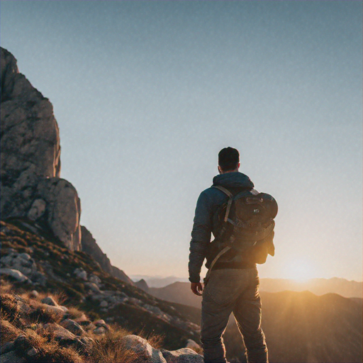 Silhouetted Against the Sunset: A Hiker’s Moment of Contemplation