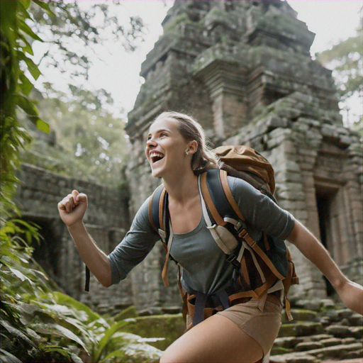 Adventure Awaits: Exploring Ancient Ruins with a Smile