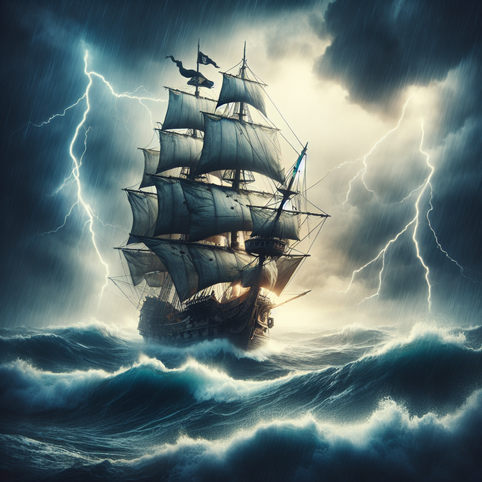 A Ship Battles the Storm