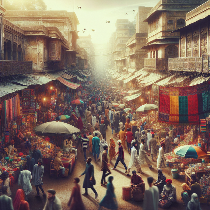 A Symphony of Colors and Sounds: Life in a Middle Eastern Marketplace