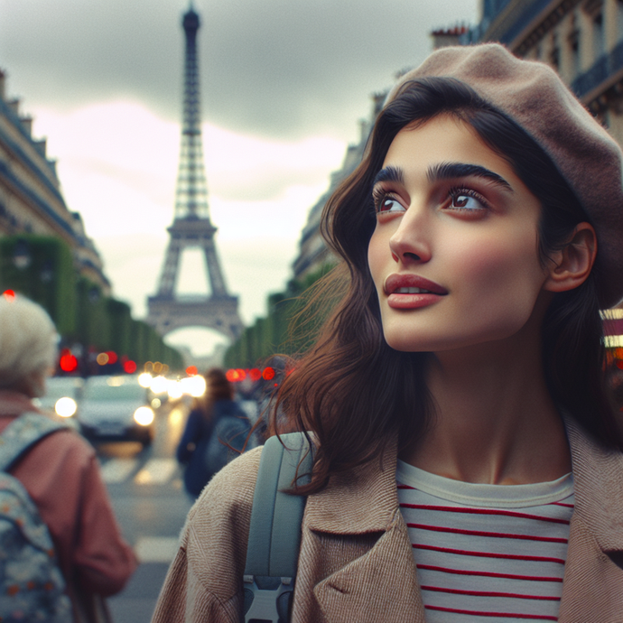 Lost in Parisian Dreams: A Moment of Wonder Under the Eiffel Tower