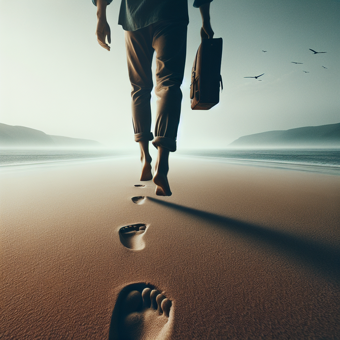 Footprints in the Sand: A Man’s Solitary Journey