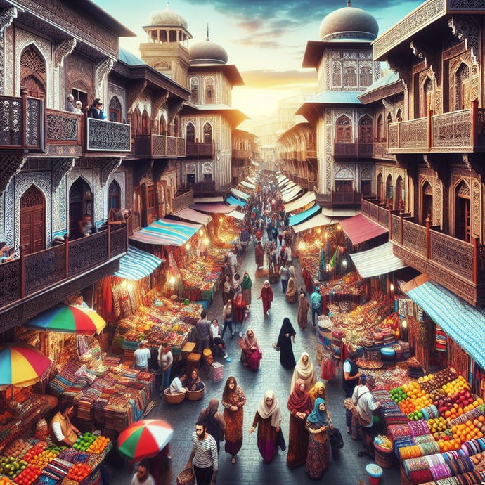 Immerse Yourself in the Vibrant Heart of a Middle Eastern Marketplace