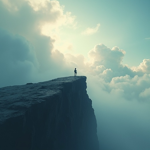 Lost in the Clouds: A Moment of Solitude and Awe