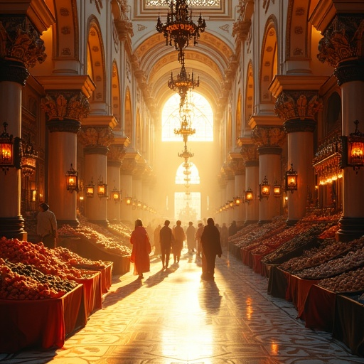 A Symphony of Light and Life: Inside a Grand Market