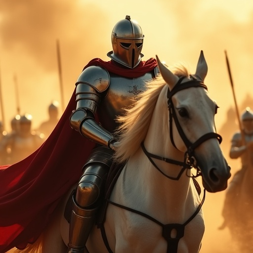 A Knight’s Farewell: Epic Sunset Ride on the Battlefield