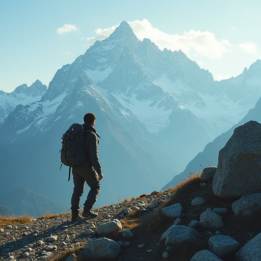 A Hiker’s Moment of Awe: Contemplating the Majestic Peaks