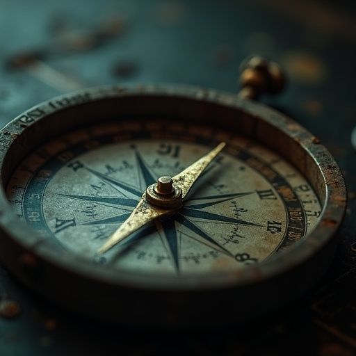 Lost in Time: A Vintage Compass Beckons Adventure