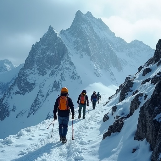 Conquering the Peaks: Hikers Embark on a Majestic Mountain Adventure