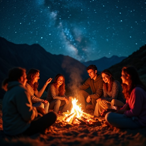 Campfire Tales Under the Milky Way