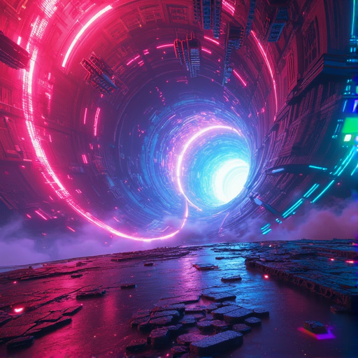 Step into the Neon Vortex: A Gateway to the Future