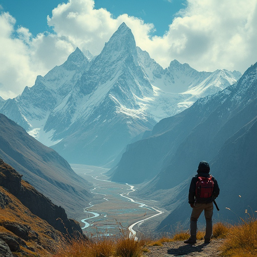 A Hiker’s Perspective: Tranquility Amidst Majestic Peaks