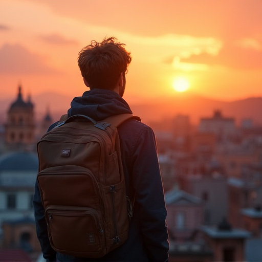 Silhouettes of Hope: A Moment of Tranquility in the City