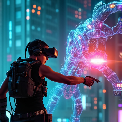 Lost in the Digital Labyrinth: A Cyberpunk Encounter