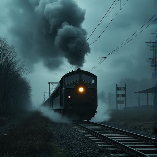 Lost in the Mist: A Train Disappears into the Unknown