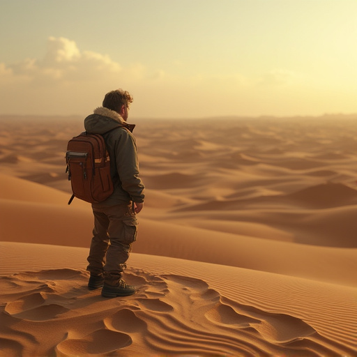 Lost in the Sahara: A Moment of Solitude and Awe