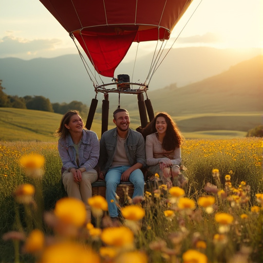 Sunset Smiles: A Hot Air Balloon Adventure