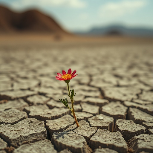 A Solitary Bloom in a World of Dust