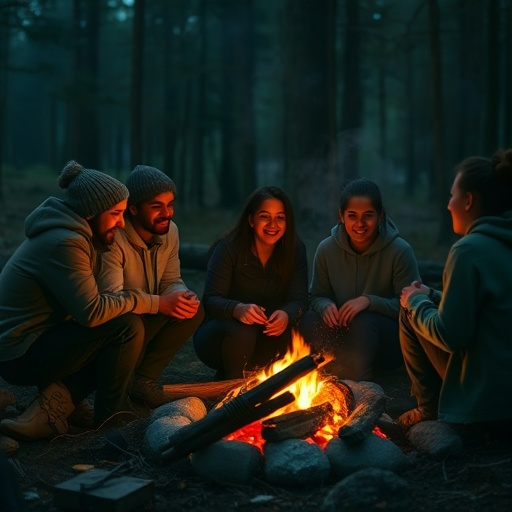 Campfire Tales: Friends, Flames, and Forest Magic