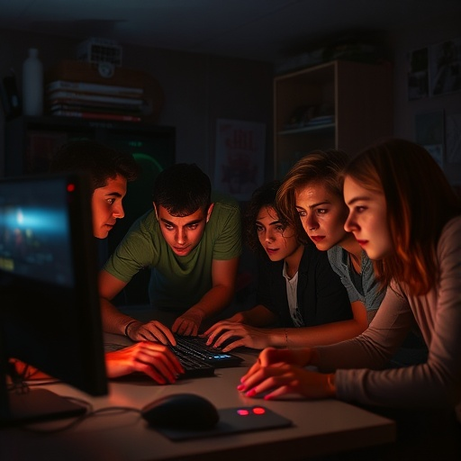 Late Night Hackers: A Tense Gathering in the Shadows