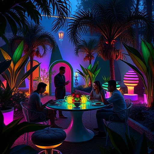 Retro-Futuristic Garden Party: A Whimsical Escape