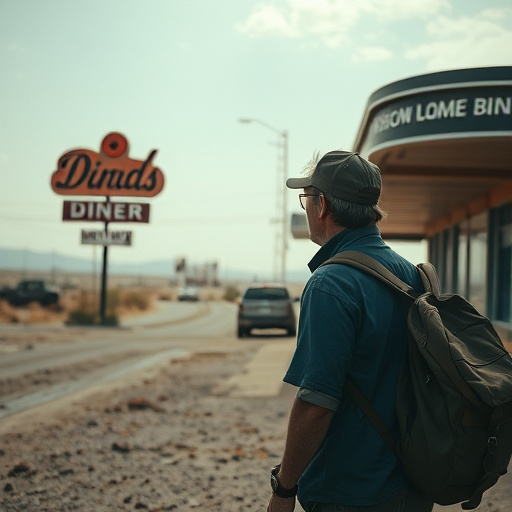 Lost in the Landscape: A Man, a Diner, and a Haunting Sense of Isolation