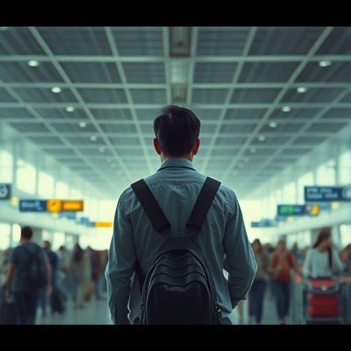 Lost in the Crowd: A Moment of Solitude in the Airport Terminal