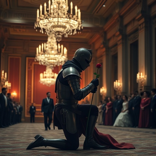 A Knight’s Solitary Romance in a Grand Ballroom