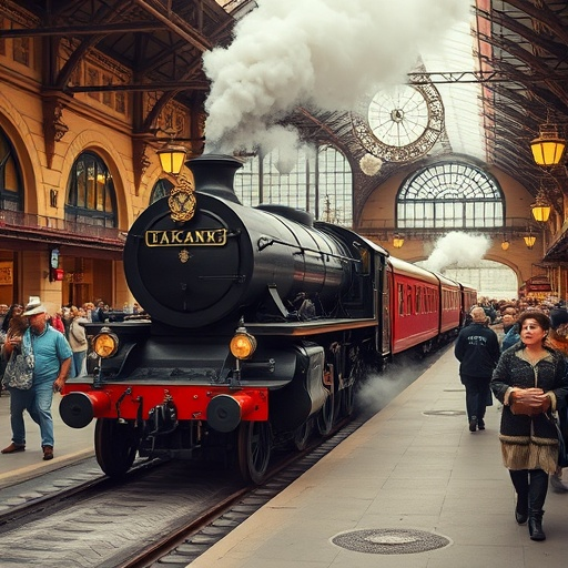 Nostalgia on Rails: A Steam Locomotive’s Majestic Journey