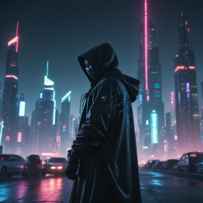 Shadow in the Neon: A Cyberpunk Mystery Unfolds