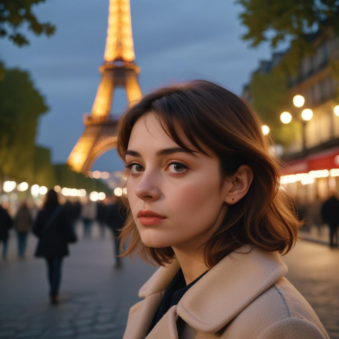 Lost in the City of Lights: A Moment of Melancholy at the Eiffel Tower