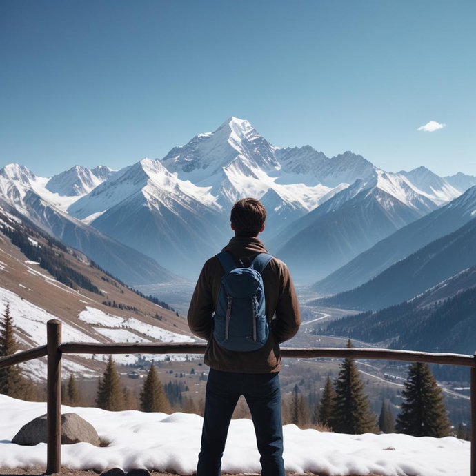 A Moment of Serenity on the Mountaintop