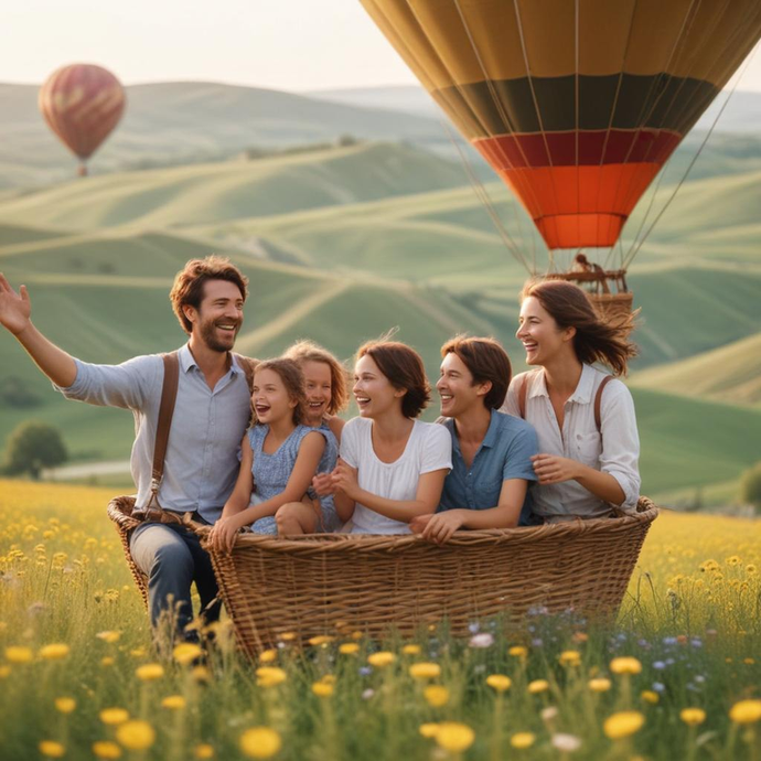 Soaring High with Joy: A Family’s Hot Air Balloon Adventure