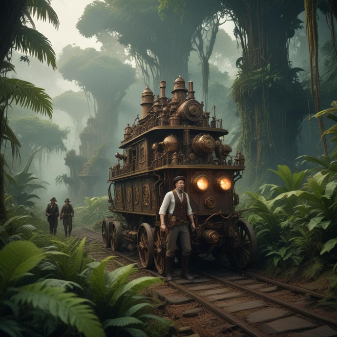 Steampunk Adventure in the Jungle