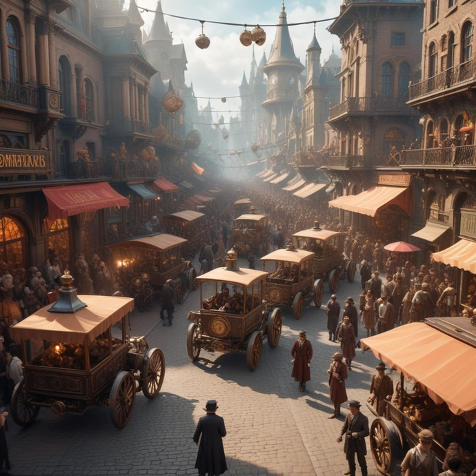 Immerse Yourself in a Bustling Fantasy City