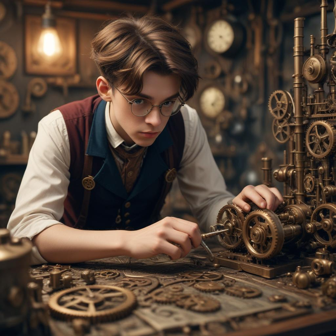 Steampunk Mastermind: A World of Gears and Intrigue