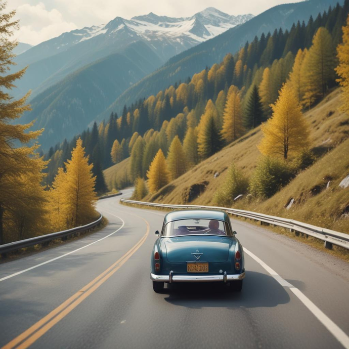 Autumn Adventure on a Winding Road